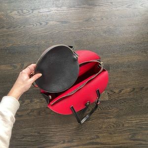 NWOT Anthropologie Remi Reid Circle Tote with Matching Clutch